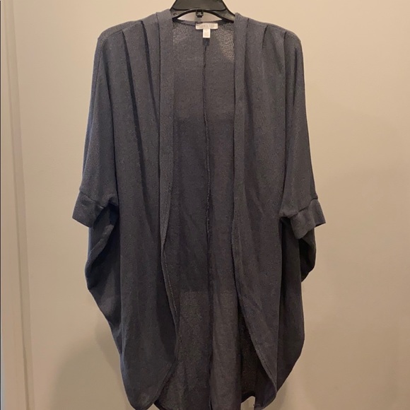 Abound Sweaters - Blue/gray cocoon style lightweight cardigan